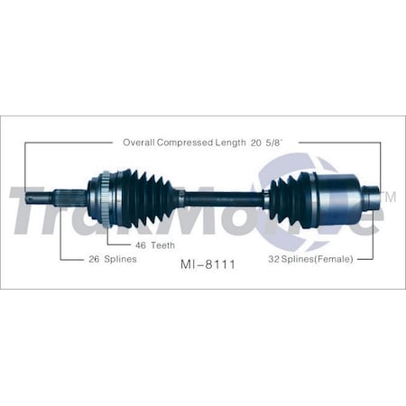 Cv Axle Shaft,Mi-8111